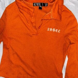 Burnt sierra crop long sleeve